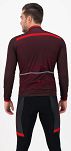 Luźna bluza rowerowa Rogelli STRIPE, winno-fioletowo-czerwona - 5