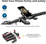 Uchwyt rowerowy  na Telefon  - Rockbros 699-BK - aluminiowy - 3