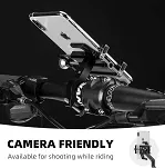 Uchwyt rowerowy  na Telefon  - Rockbros 699-BK - aluminiowy - 8
