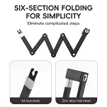 Zapięcie składane na kluczyk Rockbros 089 - 88 cm - 19