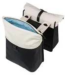 Torba miejska Basil Vive - Double Pannier Bag MIK - 28-35L - off-white/black - 5