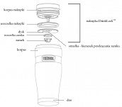 Kubek termiczny - Termokubek Thermos Style z uchwytem 470ml zieleń wojskowa - 7