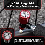 Rockbros CO2-A88G - mini pompka CO2 z manometrem - 4