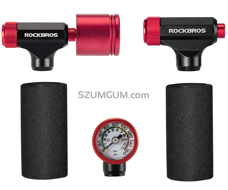 Rockbros CO2-A88G - mini pompka CO2 z manometrem