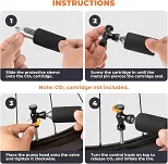 Pompka CO2 Rockbros TG-C8006 - black - 12