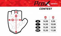 Rękawiczki rowerowe  Prox CONTEST SZARE - 4