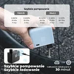 Mini pompka elektryczna Rockbros AS1 PRO - 120 PSI - 6