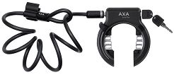 Zestaw -  blokada tylnego koła Axa Ring Lock Solid Plus + Linka Axa Newton 150cm