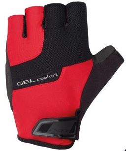 CHIBA rękawiczki rowerowe GEL COMFORT - czerwone
