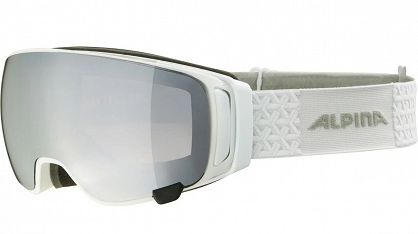 ALPINA GOGLE M DOUBLE JACK MAG Q-LITE White gloss - szkło Q-LITE S1+Mrror black S3 SPH