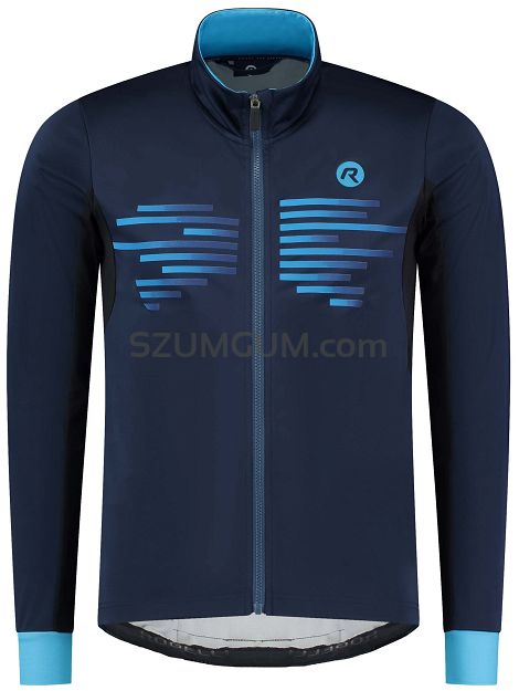 Lekka kurtka softshell Rogelli RADIUS z oddychającymi panelami na lekką zimę, ciemnoniebieska