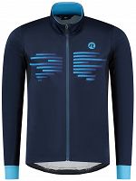 Lekka kurtka softshell Rogelli RADIUS z oddychającymi panelami na lekką zimę, ciemnoniebieska