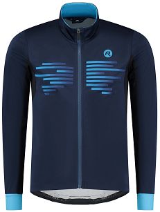 Lekka kurtka softshell Rogelli RADIUS z oddychającymi panelami na lekką zimę, ciemnoniebieska