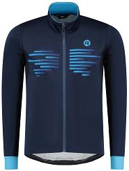 Lekka kurtka softshell Rogelli RADIUS z oddychającymi panelami na lekką zimę, ciemnoniebieska