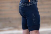 Spodenki rowerowe Rogelli ESSENTIAL z wkładką żelową i szelkami, czarne - 9