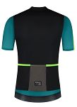 Koszulka kolarska Rogelli FAST 3D czarno-turkusowa - 2