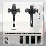Uchwyt rowerowy na telefon Rockbros LF24166 silikonowy 4-7