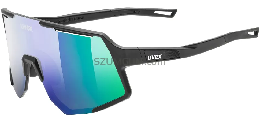 Okulary Uvex Sequenze - black matt / mirror green