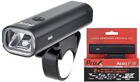 Lampa przód PROX AERO F III -  400 Lm USB - 2
