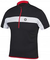  Męska koszulka na rower Etape FACE - czarny z białym