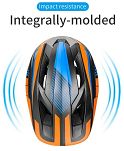 Kask rowerowy Rockbros TT-32SOYB dziecięcy z odpinaną szczęką - S (48-54 cm) / M (54-58 cm) - żółto-pomarańczowy - 12