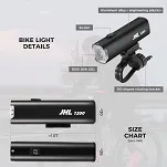 Przednia lampka Rockbros JHL1200 lm - 7