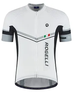 Koszulka rowerowa Rogelli GARA MOSTRO 2, biało srebrna