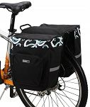 Sakwa rowerowa Roswheel Sahoo 30 L na bagażnik, czarno-zielona - 6
