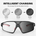 Okulary sportowe Rockbros SP216BK black/red - z fotochromem. - 4
