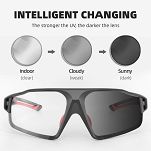 Okulary sportowe Rockbros SP216BK black/red - z fotochromem. - 4