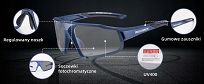 Okulary sportowe Rockbros SP216BK black/red - z fotochromem. - 6