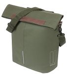 Torba rowerowa Basil City Shopper Vegan Leather, 16l, moss green - 2