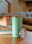Kubek termiczny Asobu Tower z powłoką ceramiczną 590ml - pastel blue - 12
