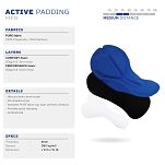 Ocieplane spodnie rowerowe Rogelli CORE COLORED - czarny-fluor - 5