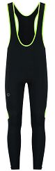 Ocieplane spodnie rowerowe Rogelli CORE COLORED - czarny-fluor