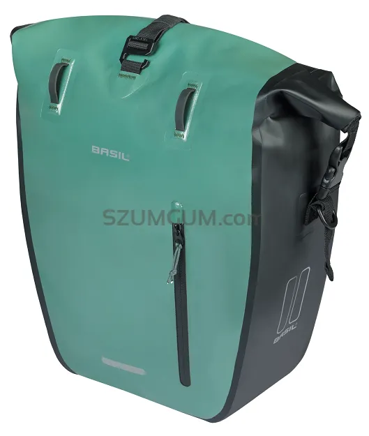 Sakwa Basil Rivo L – 25–31 L - Single Bag Tarpaulin MIK Hooks - silvergreen/black