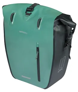 Sakwa Basil Rivo L – 25–31 L - Single Bag Tarpaulin MIK Hooks - silvergreen/black