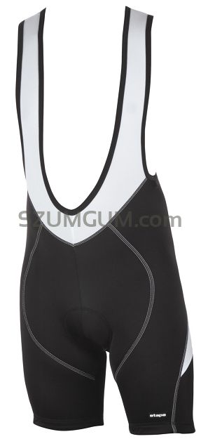 Spodenki Etape Profi Lacl - czarny z bialym Rozmiar S