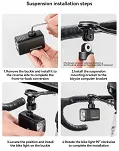 Inteligentna lampka Rockbros M6 1000 lm z cyfrowym wyświetlaczem GoPro - white - 17