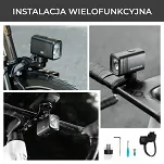 Inteligentna lampka Rockbros M6 1000 lm z cyfrowym wyświetlaczem GoPro - white - 2