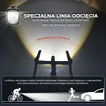 Inteligentna lampka Rockbros M6 1000 lm z cyfrowym wyświetlaczem GoPro - white - 4