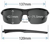 Okulary TIFOSI RIVET blackout (3szkła 15,4% Smoke, 41,4% AC Red, 95,6% Clear) - 7