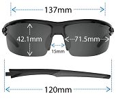 Okulary TIFOSI RIVET blackout (3szkła 15,4% Smoke, 41,4% AC Red, 95,6% Clear) - 7