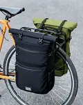 Uniwersalna miejska sakwa rowerowa z funkcją plecaka Rockbros A34 - green - 8