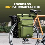 Uniwersalna miejska sakwa rowerowa z funkcją plecaka Rockbros A34 - green - 6