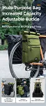 Uniwersalna miejska sakwa rowerowa z funkcją plecaka Rockbros A34 - green - 7