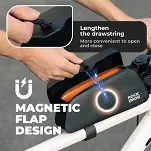 Magnetyczna 100% wodoszczelna torebka na ramę Rockbros AS-133 red - S 0,6L | L 0,9L - 10