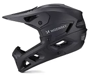 Kask rowerowy fullface Wozinsky z odpinanym daszkiem -  czarny - 2