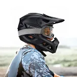 Kask rowerowy fullface Wozinsky z odpinanym daszkiem -  czarny - 11
