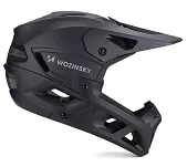 Kask rowerowy fullface Wozinsky z odpinanym daszkiem -  czarny - 4